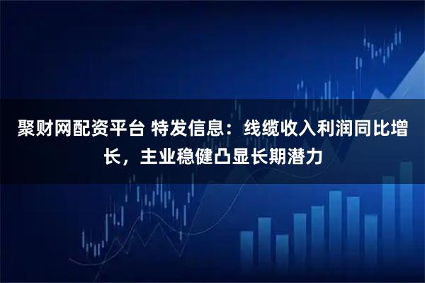 聚财网配资平台 特发信息：线缆收入利润同比增长，主业稳健凸显长期潜力